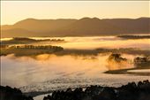 Morning mist on the land below as seen from a hot air balloon: by ddama, Views[250]