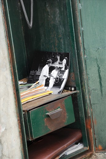 Left in the office, where tomorrow's drivers will share in yesterday's memories.