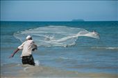 Hutyee, a Muslim man lives on the island Koh Lanta. Each morning he strategically casts out his fishing net and his catch will be dinner for that day. This is the normal way of life for the locals on the islands. Although, some fishermen sell there catch at the markets. 

: by deanphotog, Views[846]