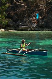 Tagbanwa people: As we explored the islands here in Coron we met a few people on the way. This man was fishing and doing his daily routine. He is a local from Coron, they are called the Tagbanwa people they are one of the oldest ethnic groups here in the Philippines. 
: by deardarla, Views[768]