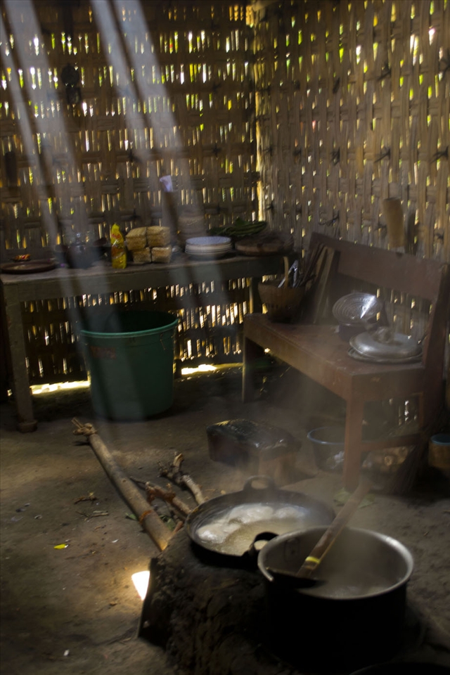 a pan full of boiling 