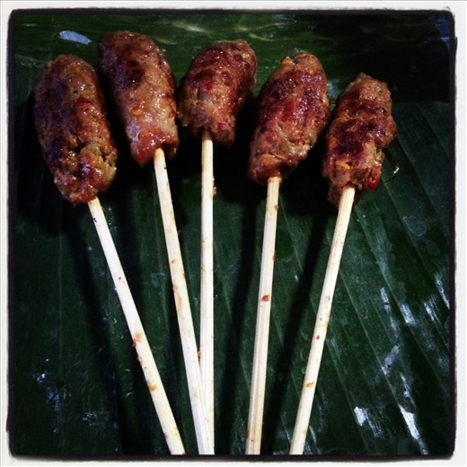 Cooked satay