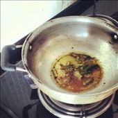 Hiss and Crackle: Cumin seeds, asafoetida, turmeric and green chilies: by deepblueruin, Views[764]