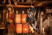 As I ventured further into the town of St. Gilgen, I stumbled upon a small Advent Market. It was mid-day and the streets were quite empty, but the stalls were all open and I had a little browse to see what I could find to put under the Christmas tree back home. This decorative toy, hanging from the ceiling of one of the stands made me feel like I was him - up in the mountains hunting for a bargain. This stand was particularly well decorated, and sold some of the most intricate nativity scenes and religious dolls I've ever seen.: by demonani, Views[746]