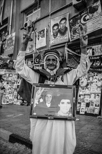 Mr. Al Faitouri,  the father of one of the 1270 inmates murdered at Abu Salim.