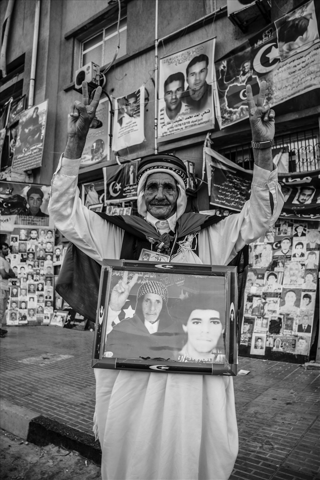 Mr. Al Faitouri,  the father of one of the 1270 inmates murdered at Abu Salim.