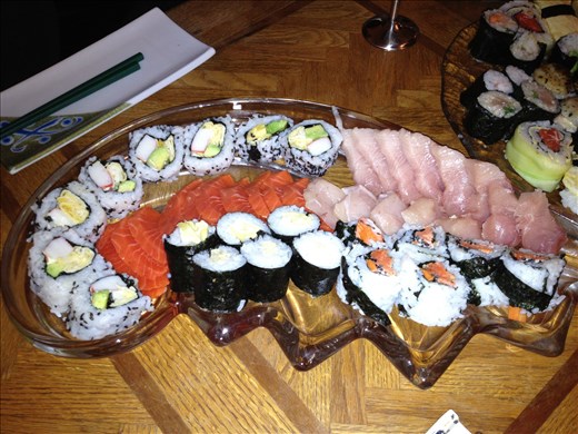 Sushi and sashimi