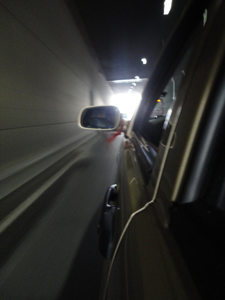 The pace that China is accelerating and changing is truly astonishing.

This picture was taken travelling in a taxi through a tunnel in Guangzhou, I think it represents that change quite well.