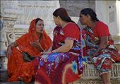 Women wait for their husbands near the segregated temple entrance: by dhesse, Views[284]