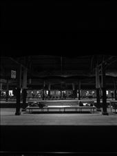 Fort Station, One who miss the last train would have to spend the night on the bench with another company until the morning comes and the first train arrived at the platform.: by dhtot, Views[779]