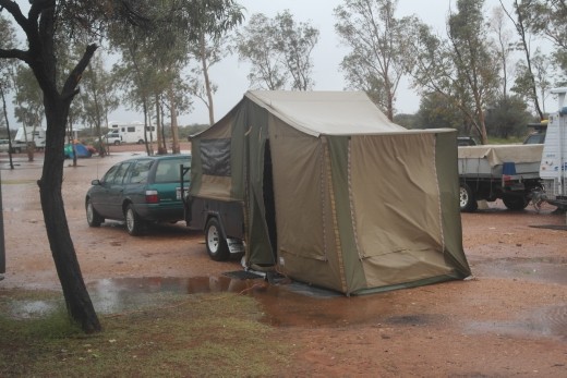 Nope got a bit wet setting up...