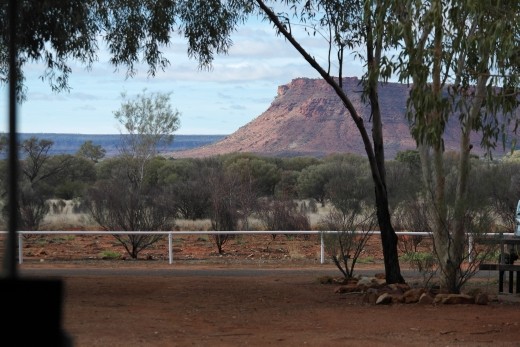 View from campsite across to Kings Canyon