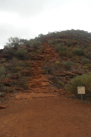 This may not look steep but it's 100metres and 400 steps....