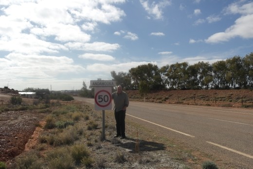 Peter at Andamooka...