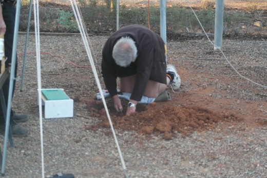 Caretaker trying to fix the problem.