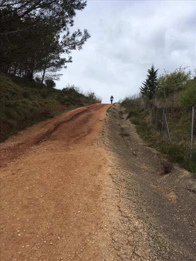 Oh that hill, 2 hours of hard uphill climbing.