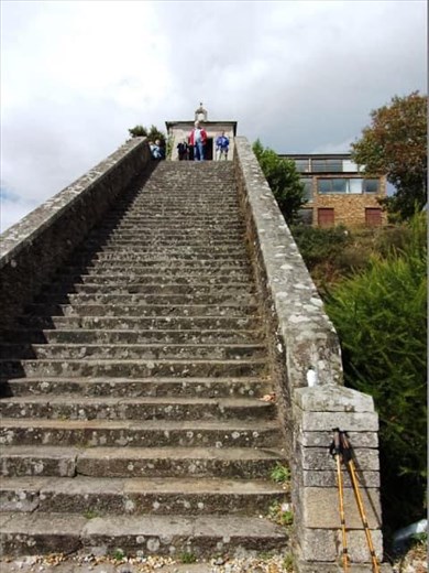 More steps into town.