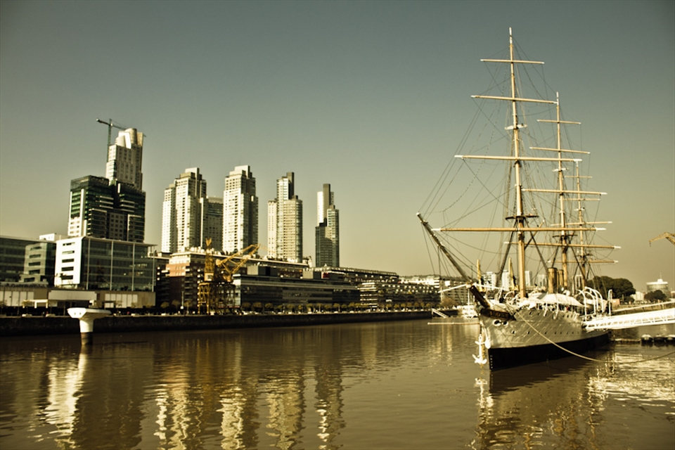 Puerto Madero, Buenos Aires. Has some really good steak restaurants.
