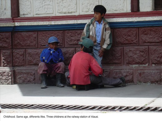 Childhood. Same age, differents lifes.