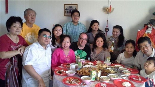 Food Communion during Chinese New Year with family flying back to Singapore