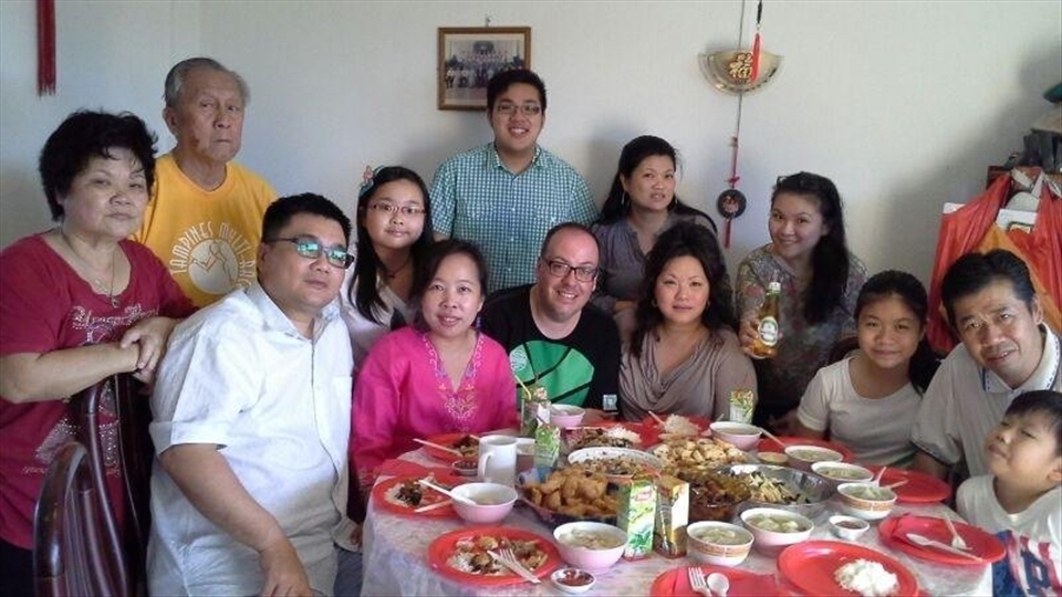 Food Communion during Chinese New Year with family flying back to Singapore