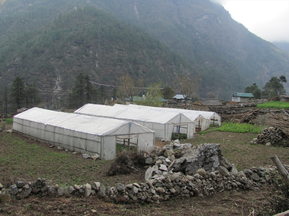 This small Sherpa village is located off the main trekking trail outside of Phakding. It is vastly less prosperous due to a distinct lack of tourist generated revenue even though its agriculture provides crops for tourist consumption.
