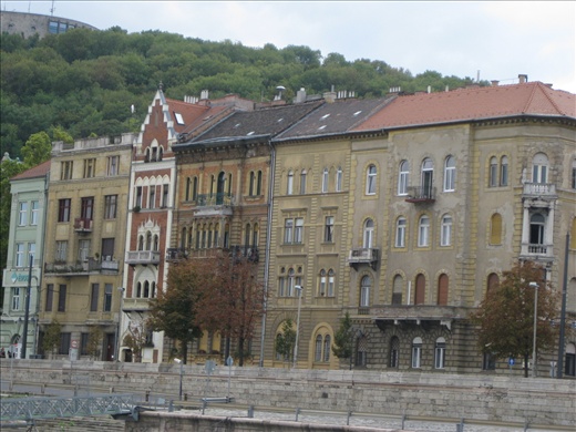 Buildings on Danube in Buda
