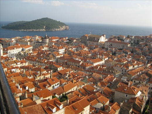 View of Dubrovnik rooftops