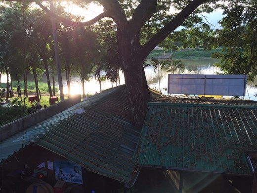 View of the Ping River from our guesthouse balcony