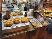 Market pastries!  The ones on the left are waffles that come in many flavors: corn, chocolate, coconut, raisin, and dried pork!: by dinagosse, Views[333]