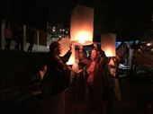 Aaron and Dina sending up a lantern for Loy Krathong : by dinagosse, Views[1271]