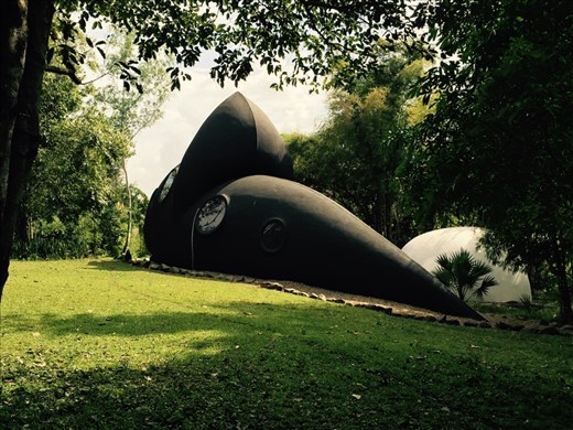 The late artist's sleeping quarters. 