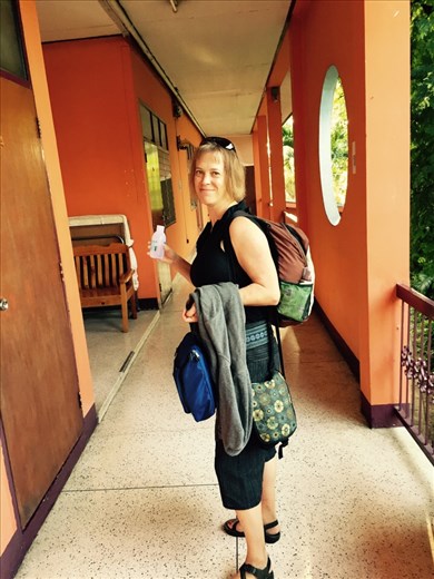 We are leaving our big packs in Chiang Mai and traveling light for four days. This is all I'm taking!!