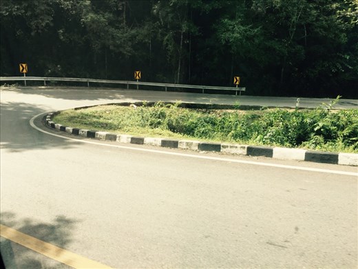 One of many many many curves in the road. 