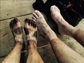Muddy feet after a day in the caves and muddy trails. : by dinagosse, Views[475]