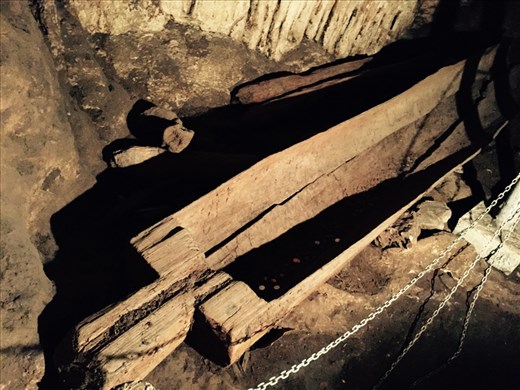 Prehistoric coffins in Coffin Cave