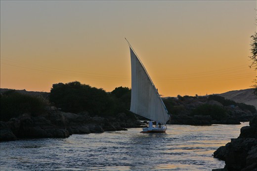 The warm orange sky ushers this sailor home only to greet him again in the early hours of the next morning. 
