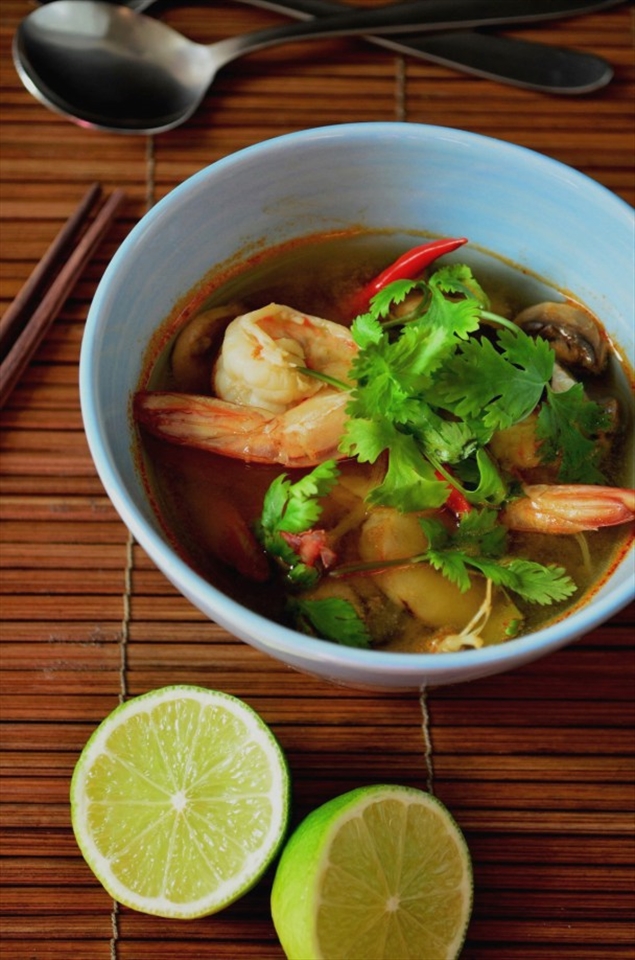 Et voilà! Tom Yum Goong from scratch!