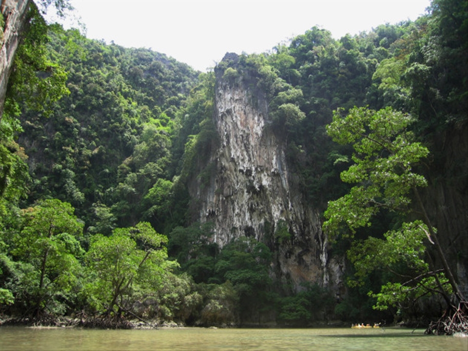 The perfect backdrop for our fabulous Thai feast - Phang Nga Bay, Phuket