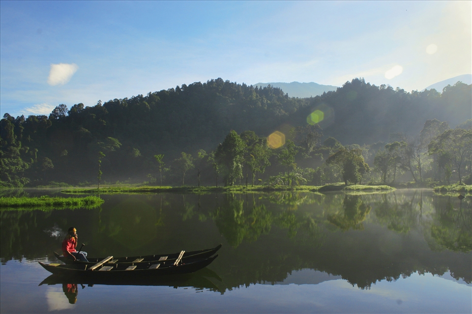The daily activity of villagers in Sukabumi, Indonesia. Enjoying the nature that already exist.