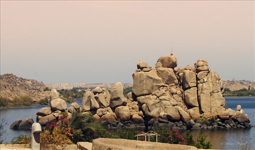 View outside Philia Temple , Aswan,Egypt 