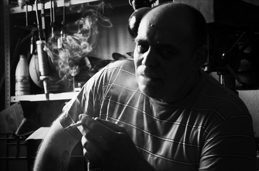 Valery, a physicist by education, lives and works alone in his small studio. His wife and child had fled many years ago with Jehovah's Witnesses to a religious settlement on the East of Russia. Since that time he has no news from them. All what he has now – it’s his creative mind and magical hands. 