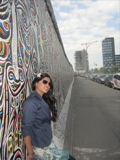 Along the Berlin wall