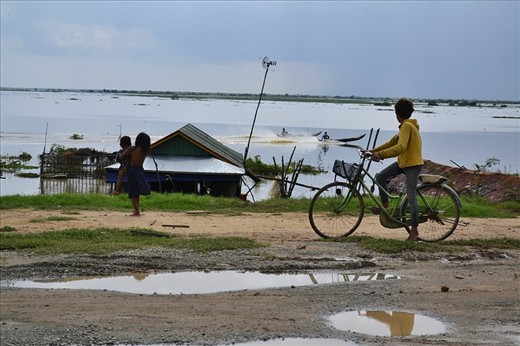 Big brother looking at his future life & lil sister taking care of baby brother.
