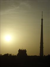awesome sunrise near a famous temple in rameshvaram: by divyasena, Views[418]