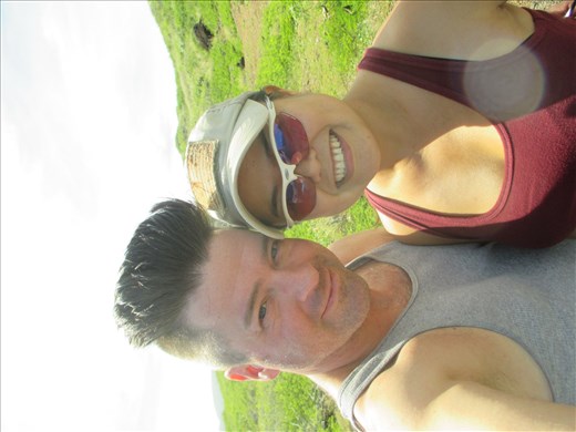 Mike and Aileen at the Lightouse trail