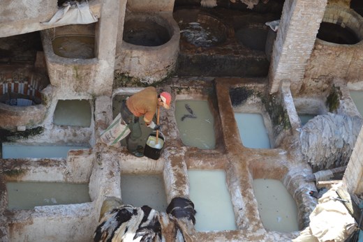 enjoying his work, as if he was born to do that.