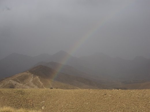 A scene of beauty in Galuch Valley, after a hail storm that lasted nearly two days.