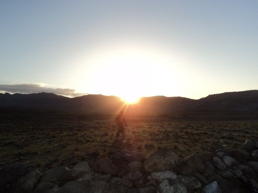 An Afghan National Army soldier starts his patrol near the village of Badpesh Kala.