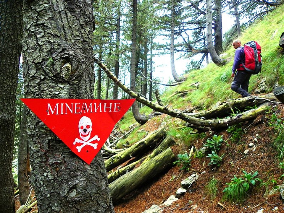 There were some danger routes with mines left from war